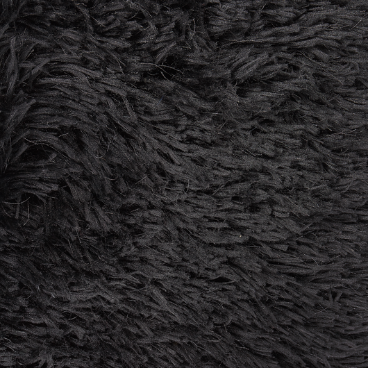 Tappeto Shaggy Tappeto a pelo lungo Solido Poliestere Nero Rettangolare 160 x 230 cm