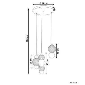 Lampada da parete a LED con paralume in vetro e base in metallo stile glamour oro