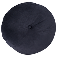 Divano in velluto Nero a 2 posti con bottoni a forma di chiodo Cuscini trapuntati con braccioli arrotolati Glam