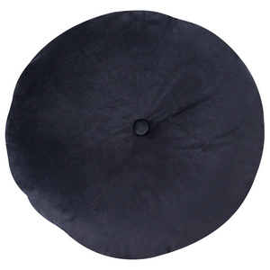 Divano in velluto Nero a 2 posti con bottoni a forma di chiodo Cuscini trapuntati con braccioli arrotolati Glam