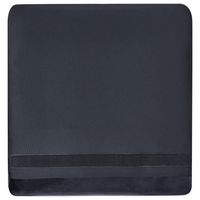 Divano in velluto Nero a 2 posti con bottoni a forma di chiodo Cuscini trapuntati con braccioli arrotolati Glam