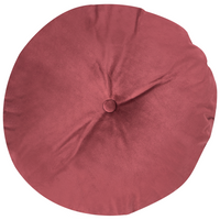 Divano in velluto rosso a 2 posti con bottoncino per finiture con bottoni Cuscini trapuntati Braccia arrotolate Glam