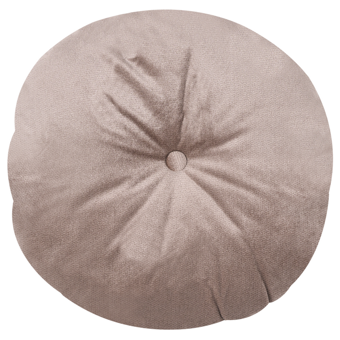 Divano in velluto tortora a 2 posti con bottoncino per finiture con bottoni Cuscini trapuntati Braccia arrotolate Glam