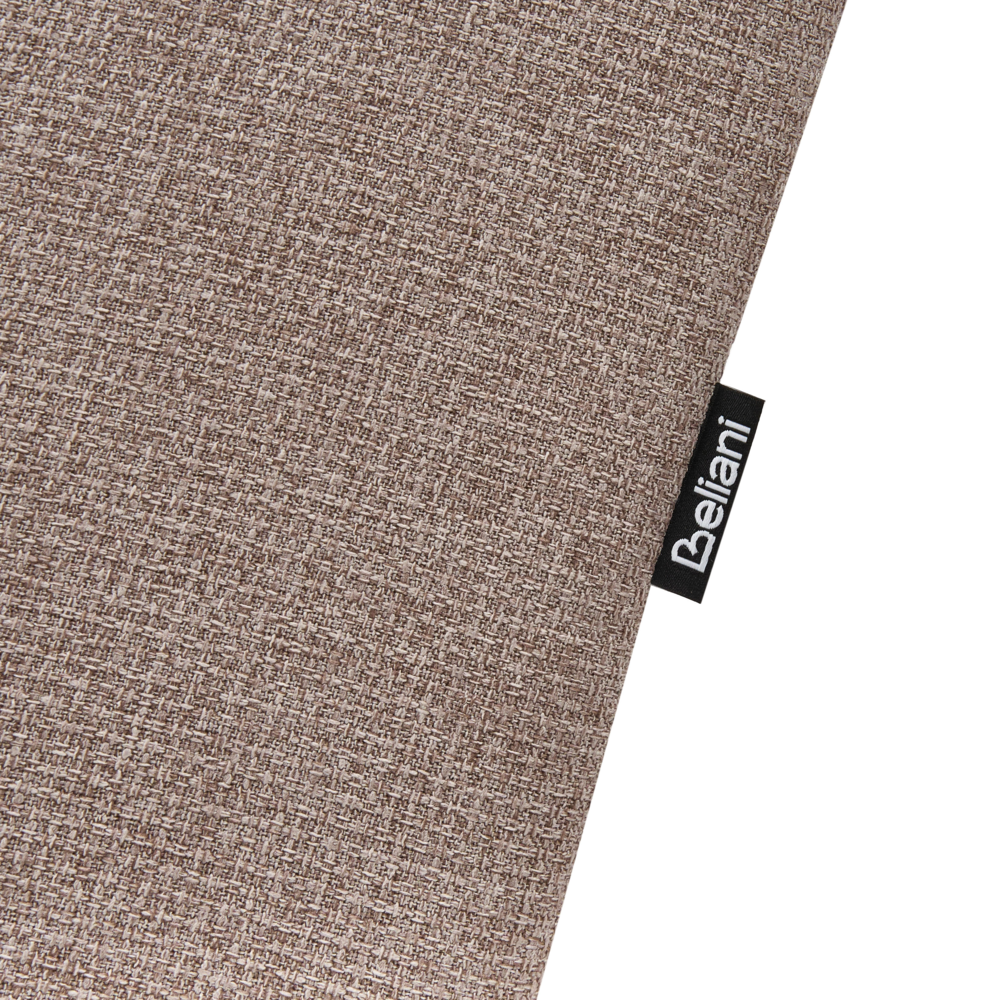 Chaise longue Beige Rivestimento in Tessuto Gambe in Legno Chiaro Stile Scandinavo