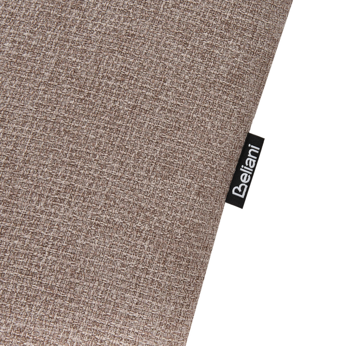 Chaise longue Beige Rivestimento in Tessuto Gambe in Legno Chiaro Stile Scandinavo