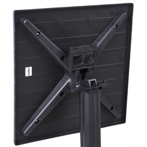 Tavolo da bistrot nero Materiale sintetico 60 x 60 cm Ribaltabile Resistente da esterno Tavolo da balcone