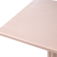 Tavolo da bistrot Beige Materiale sintetico 60 x 60 cm Ribaltabile Resistente da esterno Tavolo da balcone