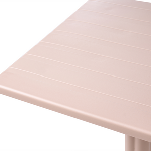 Tavolo da bistrot Beige Materiale sintetico 60 x 60 cm Ribaltabile Resistente da esterno Tavolo da balcone