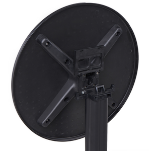 Tavolo da bistrot nero in materiale sintetico 60 x 60 cm rotondo con piano ribaltabile Resistente all'uso esterno Tavolo da balcone