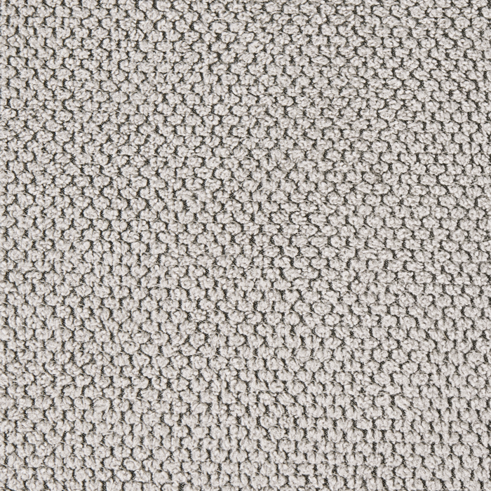 Chaise longue grigio in tessuto con cuscino, stile minimalista