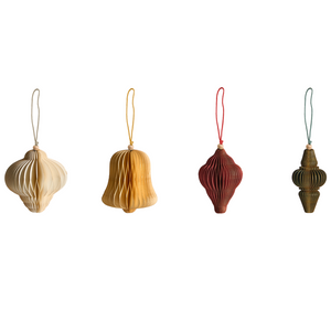 Set di 20 palline di Natale multicolori in carta a nido d'ape, decorazioni 3D da appendere per Natale