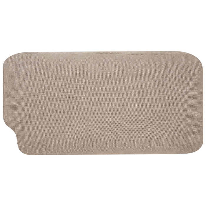 Divano a 3 posti in tessuto tortora stile Chesterfield con schienale basso stile moderno