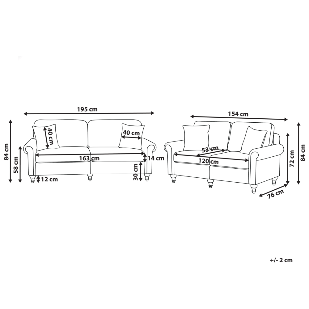Set di divani moderni in tessuto bianco a 2 e 3 posti con cuscini soggiorno stile moderno