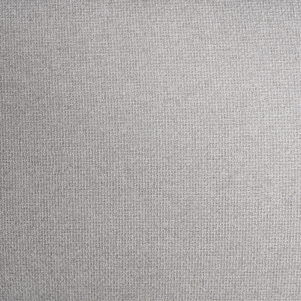 Divano a 2 posti tessuto grigio chiaro elementi morbidi neri stile moderno soggiorno