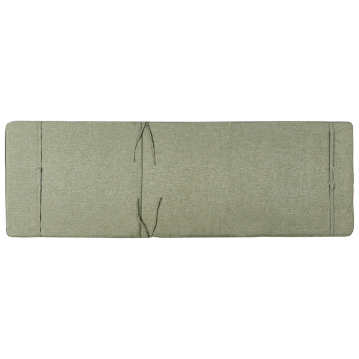 Sdraio da giardino Verde Struttura in acciaio Tessuto olefinico Resistente alle intemperie Reclinabile Moderna