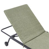 Sdraio da giardino Verde Struttura in acciaio Tessuto olefinico Resistente alle intemperie Reclinabile Moderna