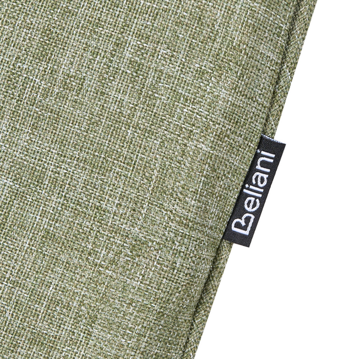 Sdraio da giardino Verde Struttura in acciaio Tessuto olefinico Resistente alle intemperie Reclinabile Moderna