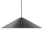 Lampada a sospensione in metallo nero UFO dal design moderno in stile Mid Century verniciata