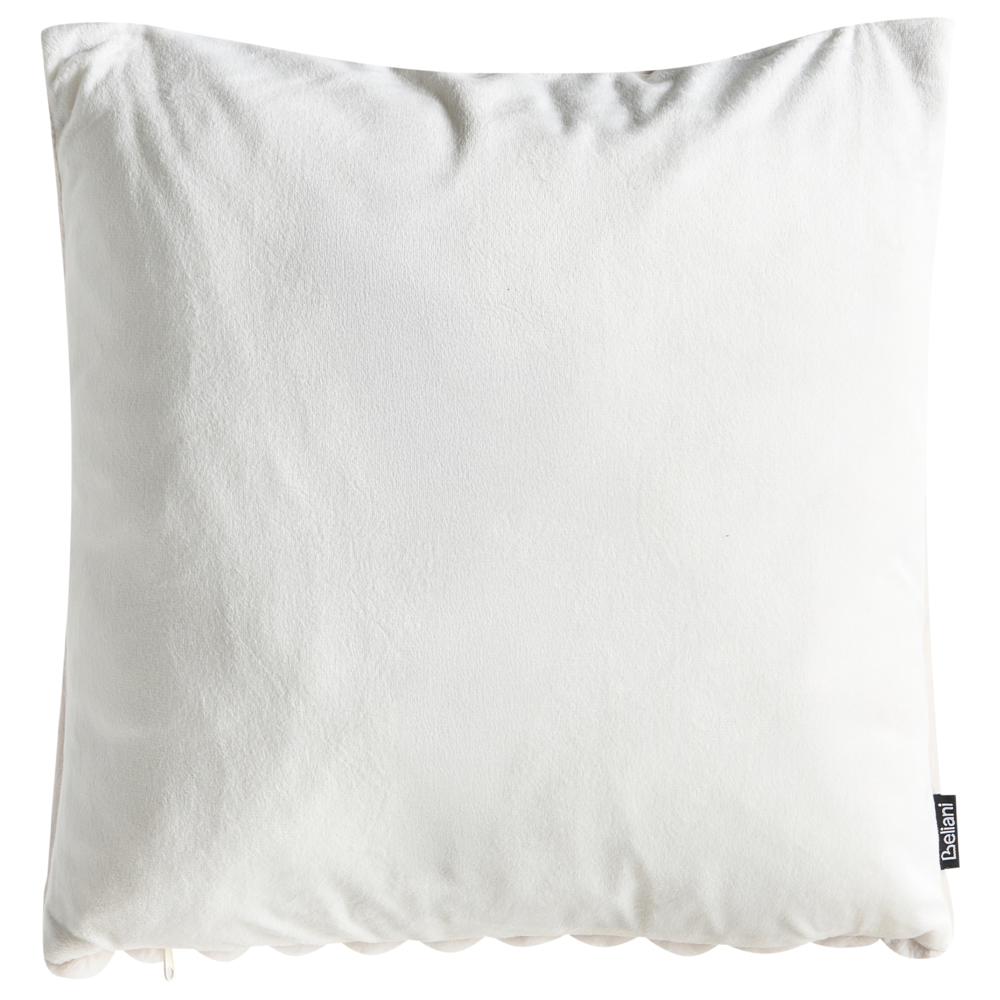 Set di 2 cuscini tessuto beige 4 chiaro 5 x 45 cm camera da letto soggiorno