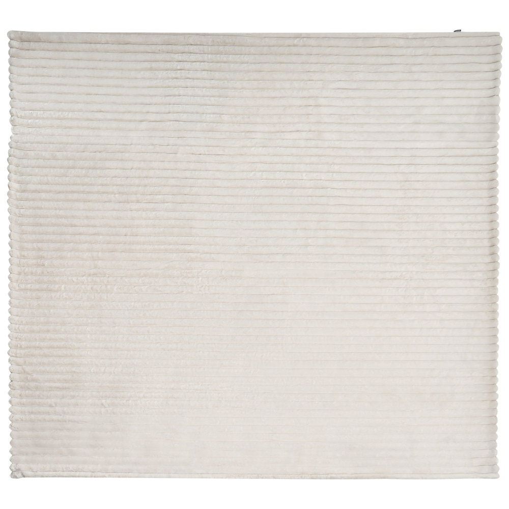 Copriletto decorativo in tessuto morbido 200 x 220 cm beige  chiaro camera da letto