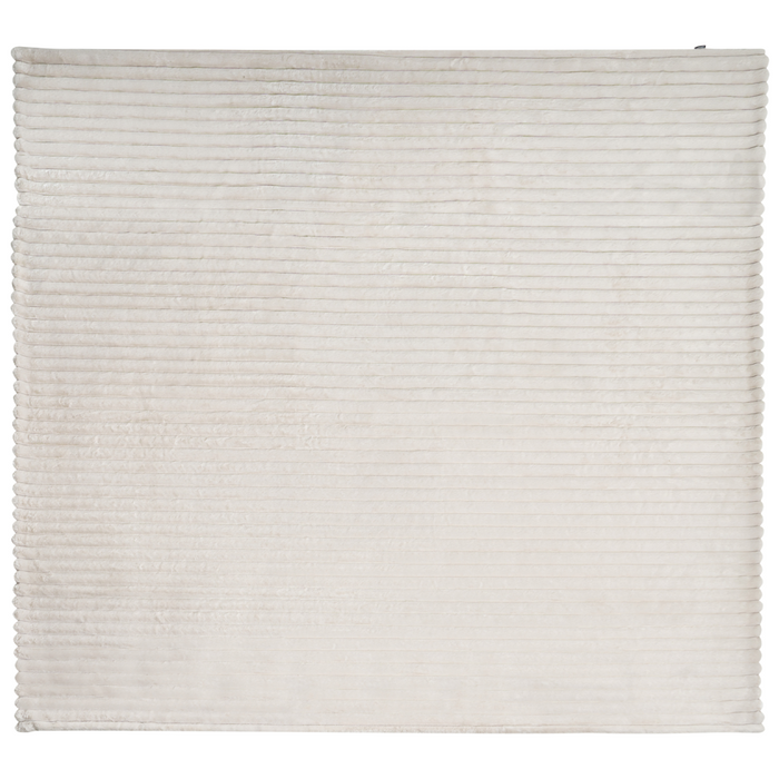 Copriletto decorativo in tessuto morbido 200 x 220 cm beige  chiaro camera da letto