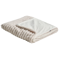 Copriletto decorativo in tessuto morbido 150 x 200 cm beige c chiaro amera da letto