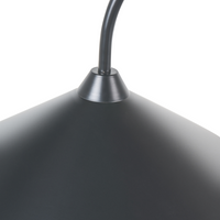 Lampada da terra con paralume e base in metallo nero in stile moderno per soggiorno e camera da letto