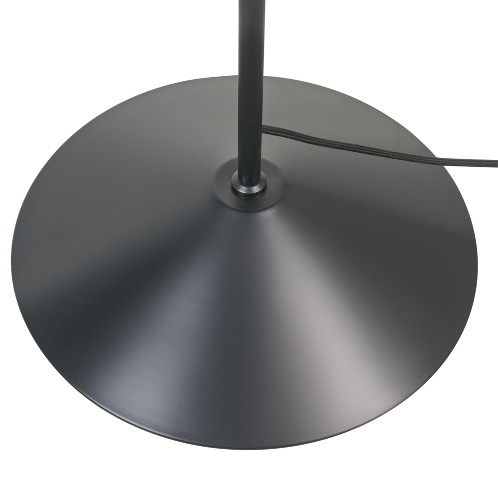 Lampada da terra con paralume e base in metallo nero in stile moderno per soggiorno e camera da letto