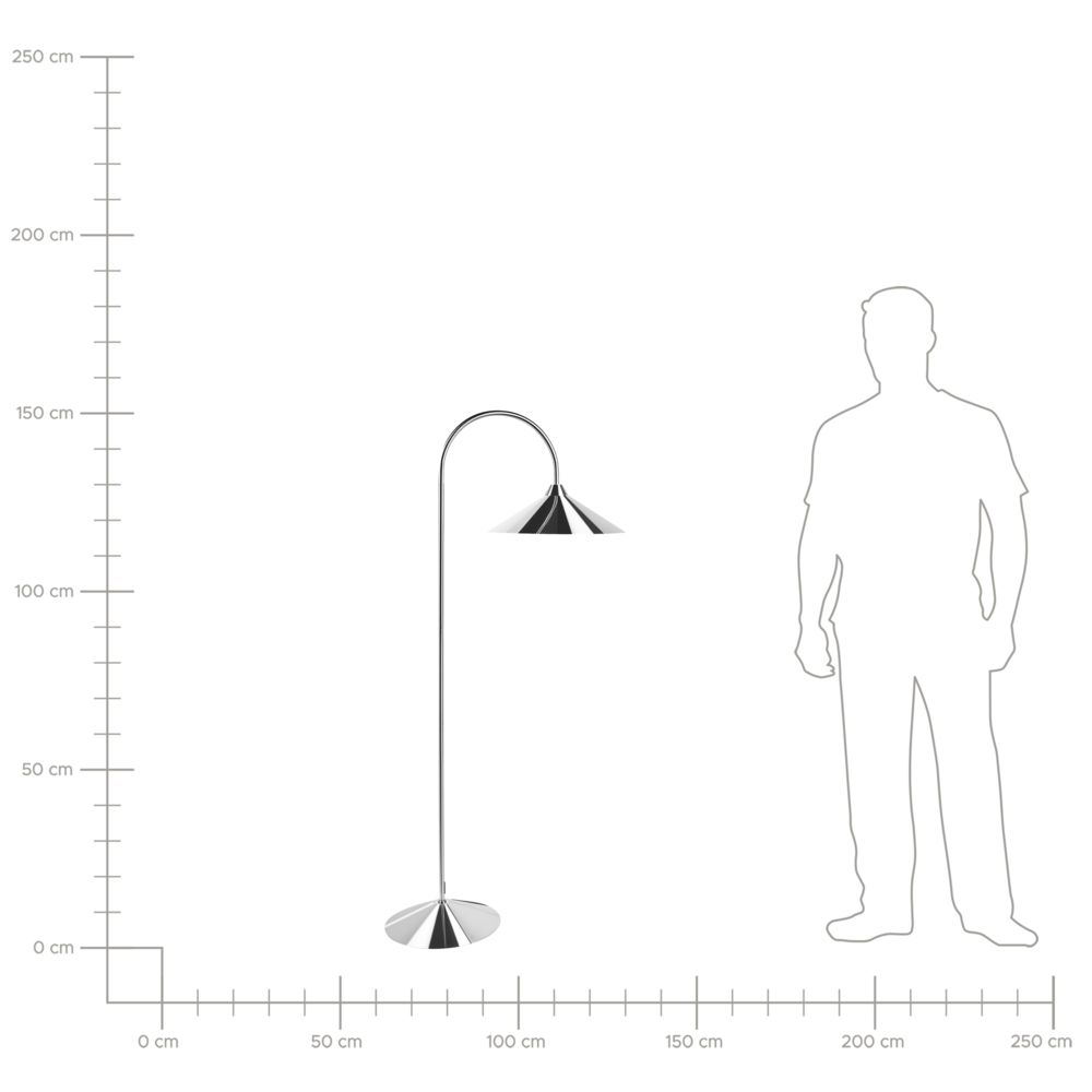 Lampada da terra con paralume e base in metallo argento in stile moderno per soggiorno e camera da letto