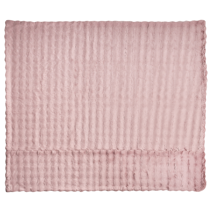 Coperta in finta pelliccia rosa 200 x 220 cm camera da letto