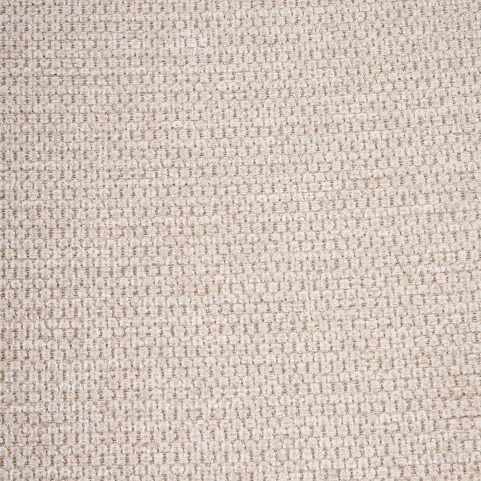 Sedia da pranzo girevole in tessuto beige chiaro con braccioli, stile moderno scandinavo