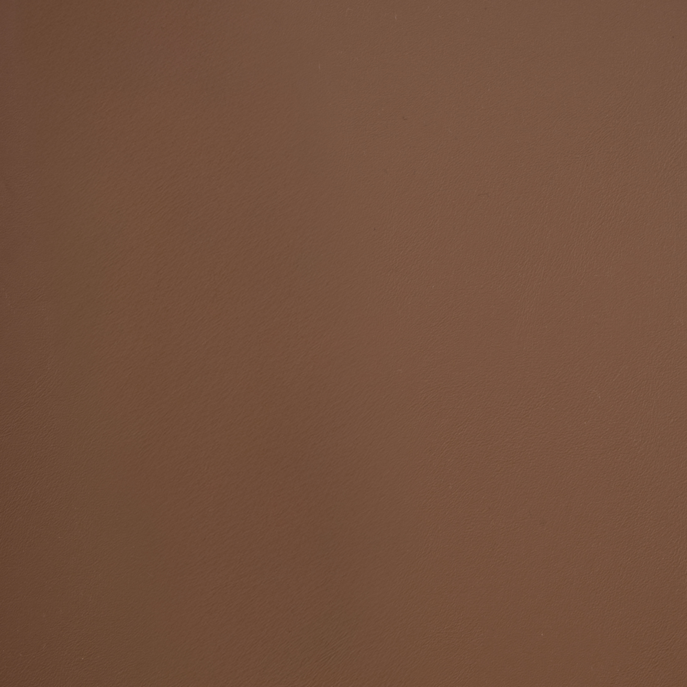 Sedia da pranzo girevole in ecopelle marrone con braccioli, stile moderno scandinavo