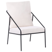 Set da giardino in metallo nero con cuscini in cotone per 4 persone con rivestimenti sfoderabili Poltrone Divano Tavolino Moderno