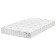 Materasso double face in tessuto di colore bianco 120 x 200 cm medio duro camera da letto