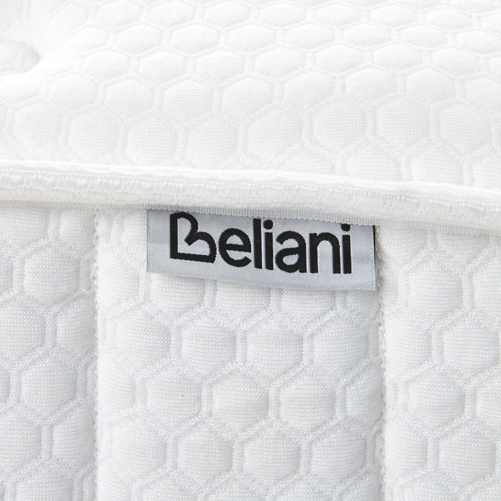 Materasso double face in tessuto di colore bianco 120 x 200 cm medio duro camera da letto