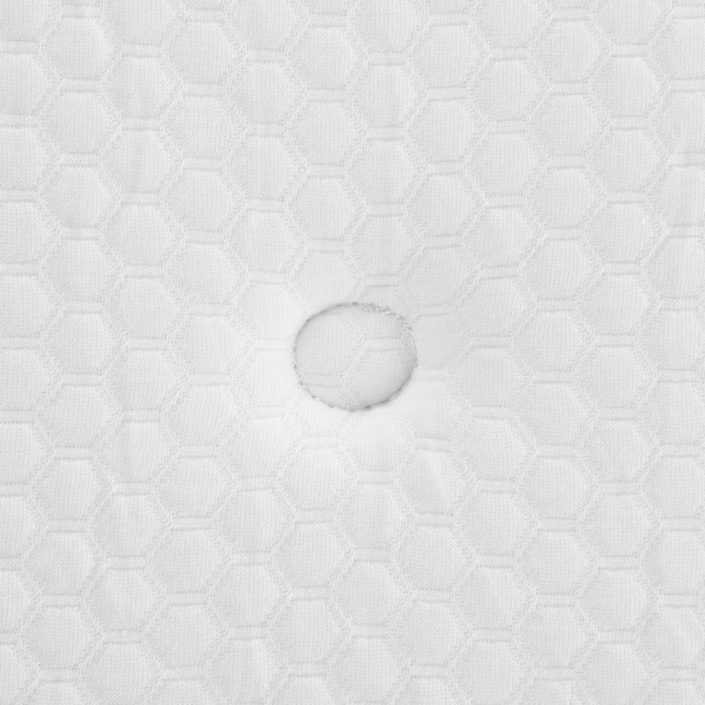 Materasso double face in tessuto di colore bianco 120 x 200 cm medio duro camera da letto