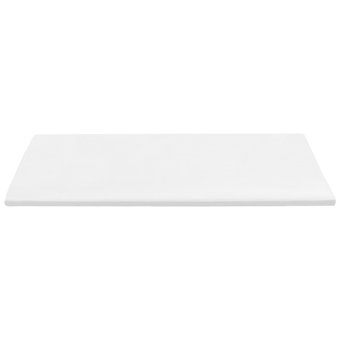 Coprimaterasso in schiuma bianca 120 x 200 cm morbido comfort