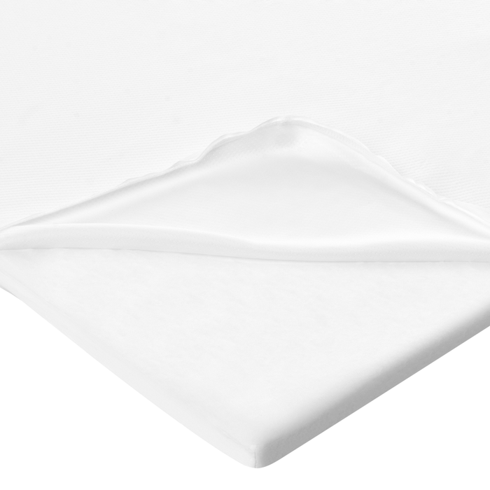Coprimaterasso in schiuma bianca 120 x 200 cm morbido comfort