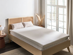 Coprimaterasso in schiuma bianco 120 x 200 cm comfort morbidezza