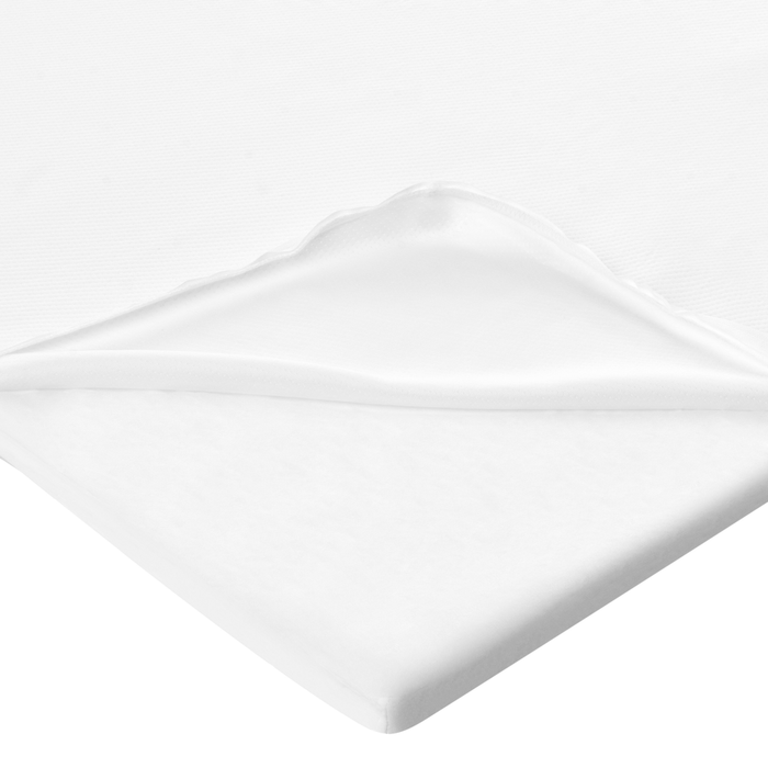 Coprimaterasso in schiuma bianco 120 x 200 cm comfort morbidezza