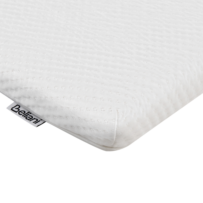 Coprimaterasso in schiuma bianca 120 x 200 cm comfort morbidezza