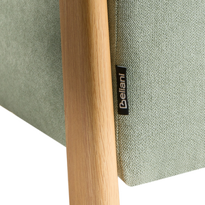 Panca stile moderno e glamour per camera da letto e soggiorno Rivestimento in tessuto contenitore Verde chiaro