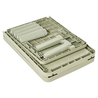 Sdraio da giardino verde chiaro Materiale sintetico Reclinabile Moderno Schienale regolabile Resistente alla ruggine Senza braccioli