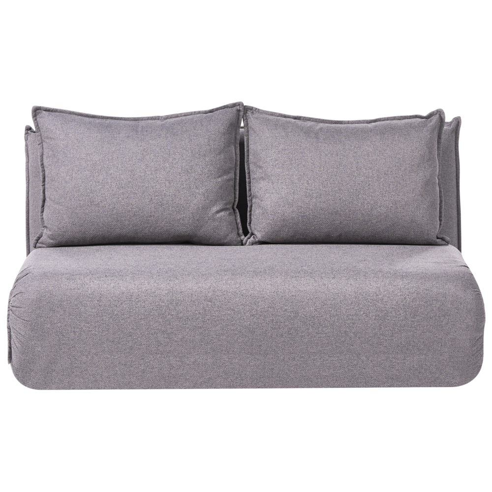 Divano letto grigio scuro rivestito in finto lino a 2 posti senza braccioli con cuscini extra Divano per bambini Stile moderno Soggiorno Camera da letto per bambini