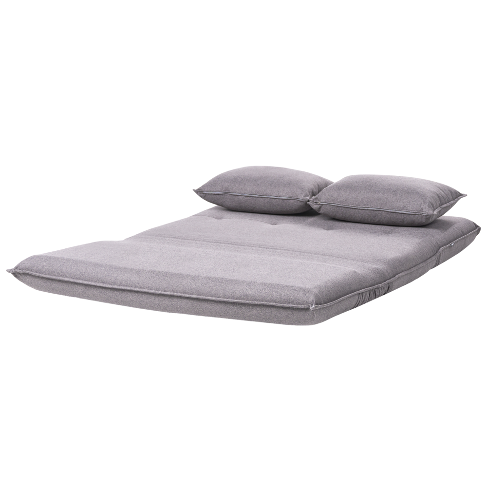 Divano letto grigio scuro rivestito in finto lino a 2 posti senza braccioli con cuscini extra Divano per bambini Stile moderno Soggiorno Camera da letto per bambini