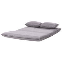 Divano letto grigio scuro rivestito in finto lino a 2 posti senza braccioli con cuscini extra Divano per bambini Stile moderno Soggiorno Camera da letto per bambini