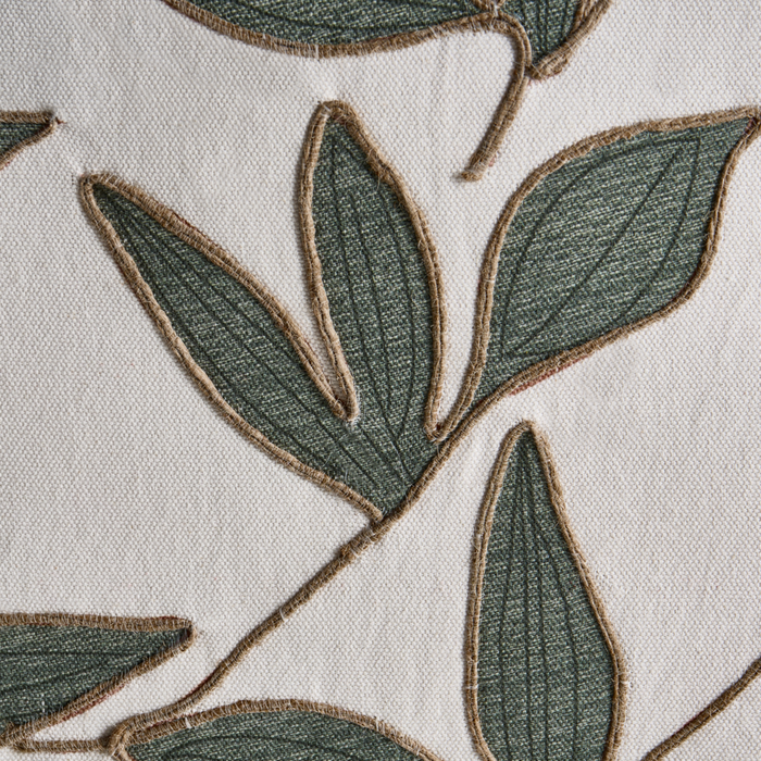 Set di 2 cuscini decorativi in tessuto di cotone bianco e verde 45/30 x 45/50 cm Cuscino decorativo