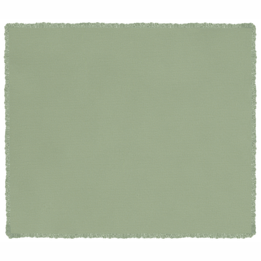 Copriletto verde in tessuto di cotone 220 x 240 cm con frange Coperta decorativa Biancheria da letto design classico Camera da letto