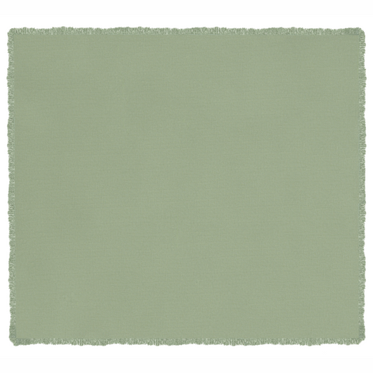 Copriletto verde in tessuto di cotone 200 x 220 cm con frange Coperta decorativa Biancheria da letto design classico Camera da letto