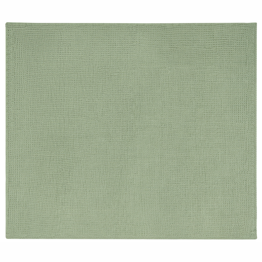 Copriletto in cotone verde 220 x 240 cm con motivo a quadretti, decorativo, per il soggiorno e la camera da letto.